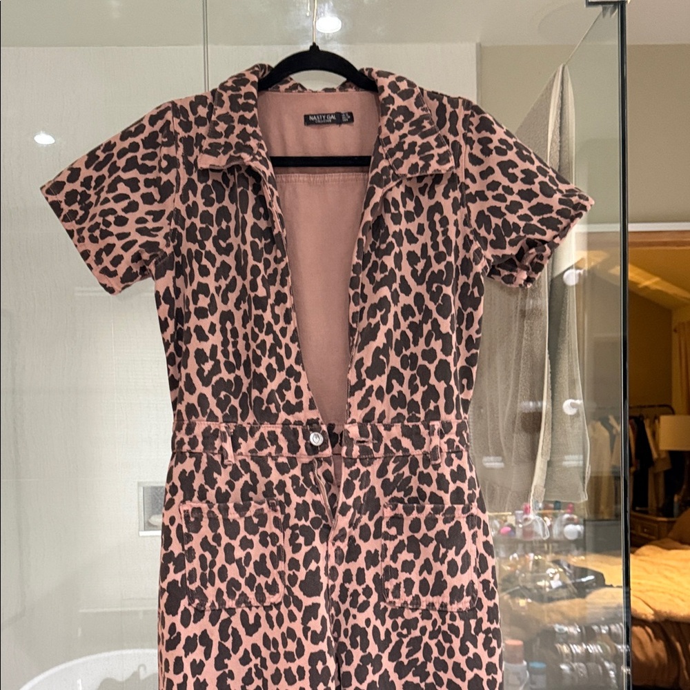 Nasty Gal  Leopard Print Jumpsuit